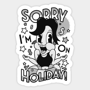 Sorry i´m on Holiday! Sticker
